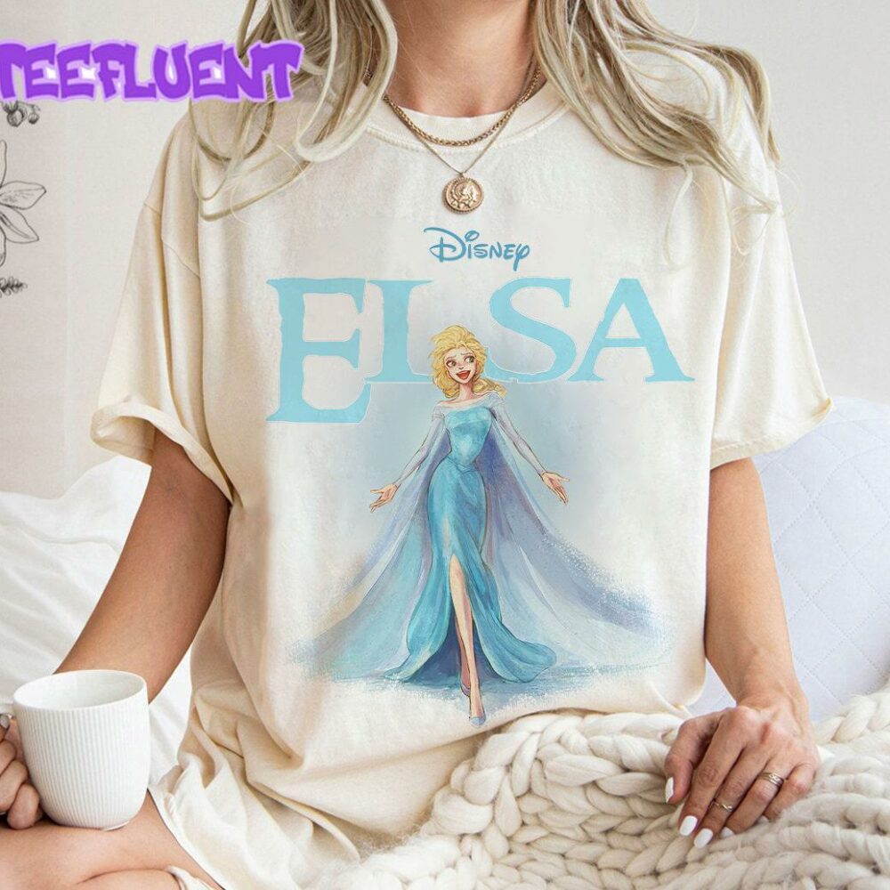 Vintage Elsa Frozen T-Shirt for Kids Disney Princess Gift Elsa Character Tee Frozen Themed Shirt