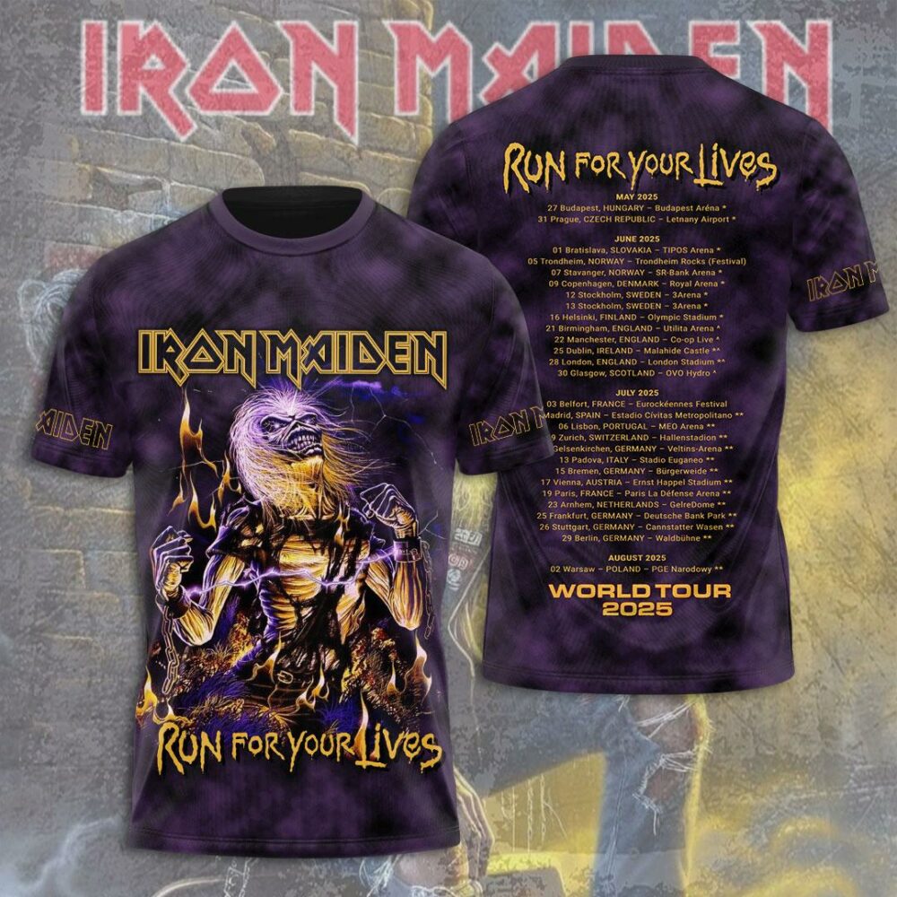 Vintage Iron Maiden Band 3D Shirt