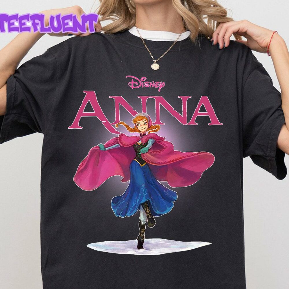 Vintage Princess Anna Frozen Shirt Disney Princess Kids T-Shirt Frozen Character Apparel