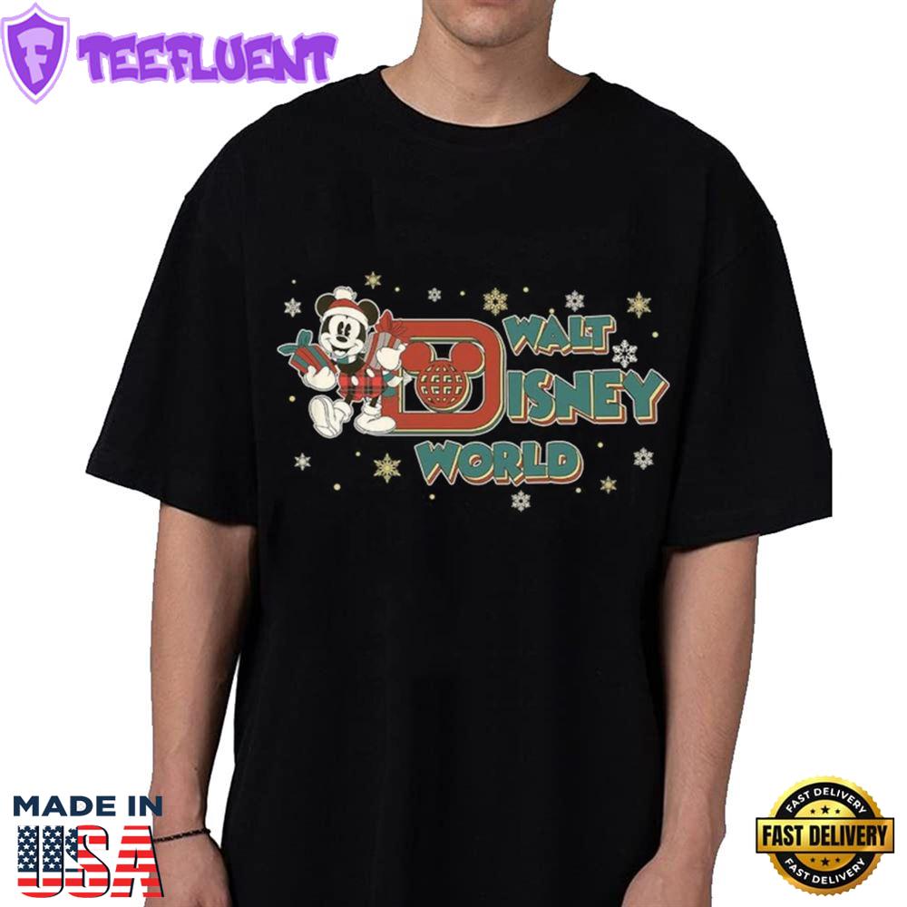 Vintage Walt Disney World Christmas Shirt, Merry Christmas Shirt, Mickey Christmas Shirts