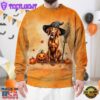 Vizsla Dog In Spooky Autumn Halloween 3D Shirt