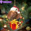 Vizsla-Dogs Give Gifts Hanging Ornament, Gift For Christmas