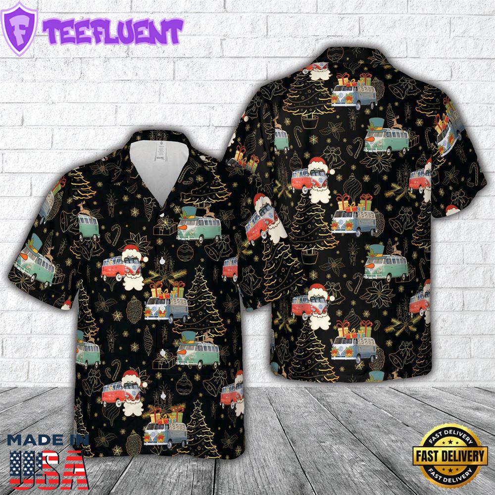 Volkswagen T1 Bus (1963) Christmas Hawaiian Shirt