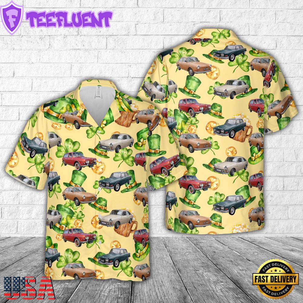 VW Type 3, Patrick's Day Hawaiian Shirt