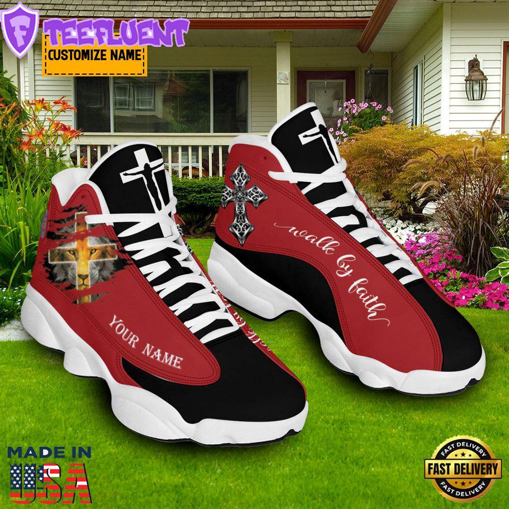 Walk By Faith Lion Of Judah Customized Jd13 Shoes For Man And Women