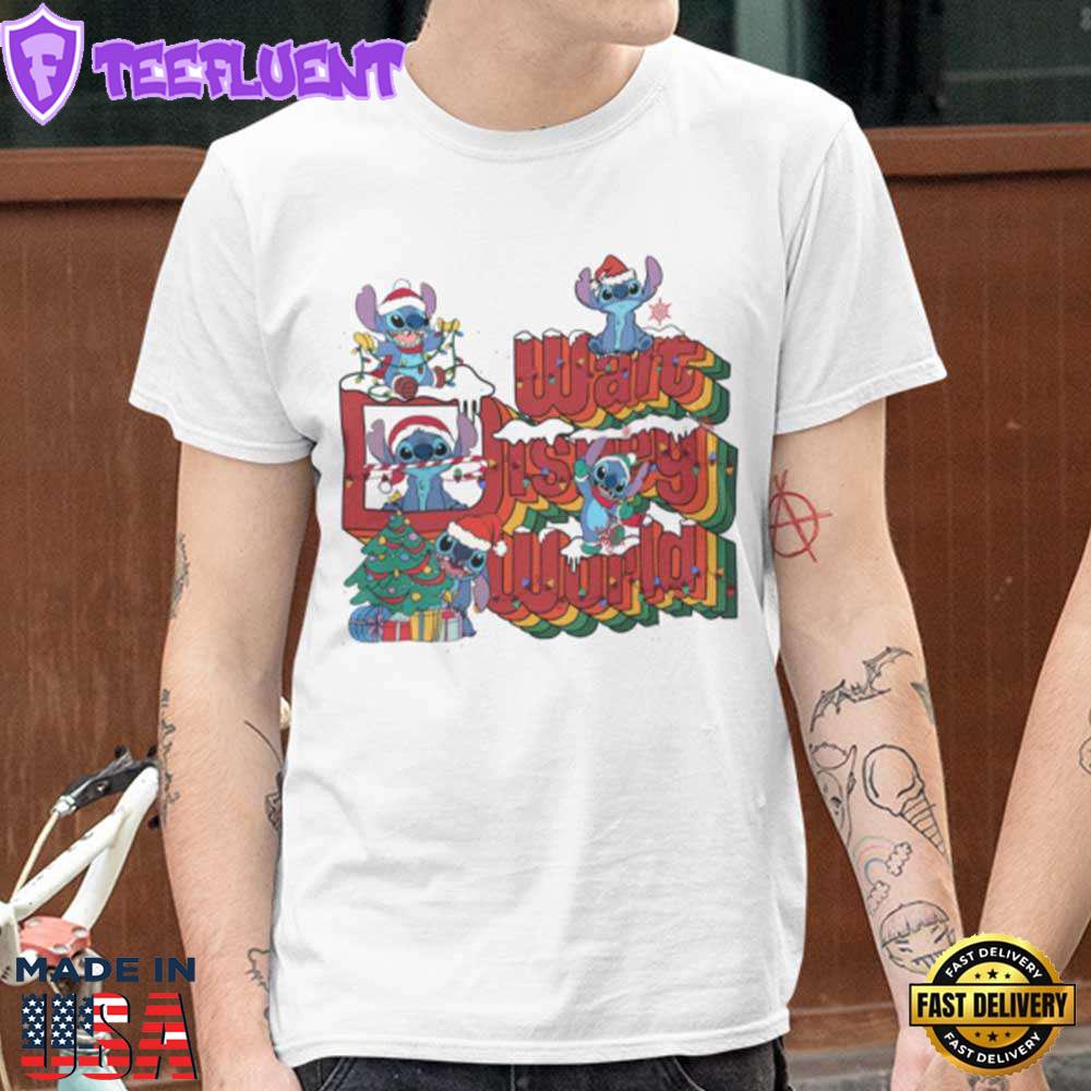 Walt Disney World Xmas T-shirt Stitch