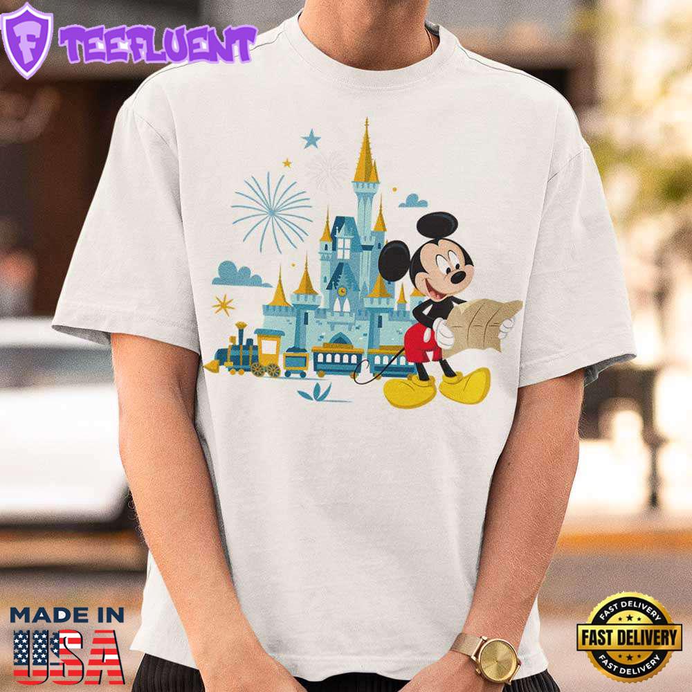 Walt World 50th Anniversary Mickey Magic Castle T-Shirt Disney