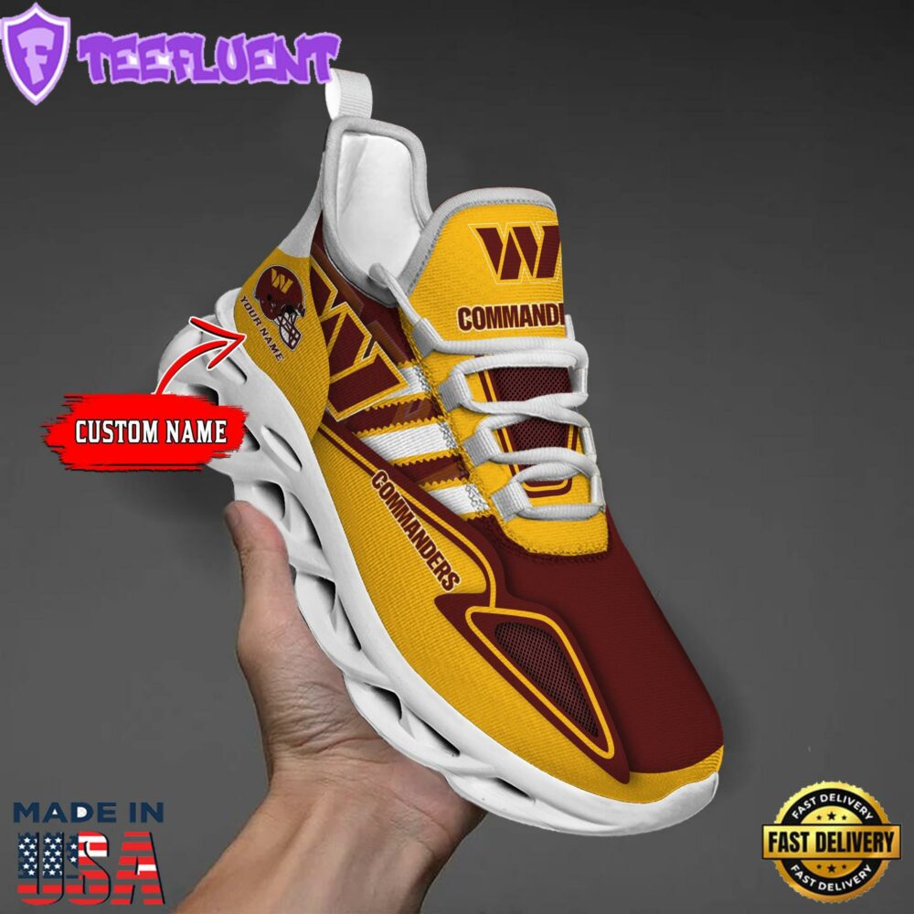 Washington Commanders Clunky Max Soul Shoes NFL Personalized 1