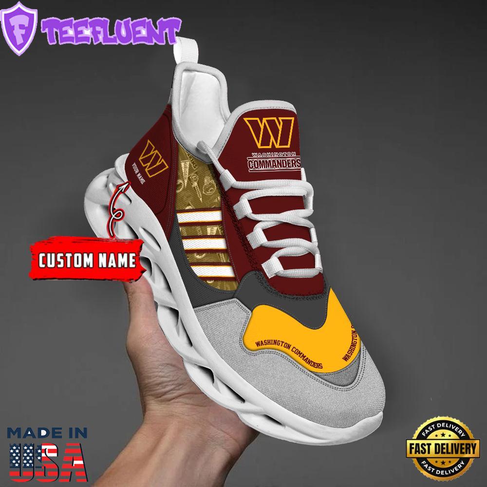 Washington Commanders Clunky Max Soul Shoes NFL Personalized
