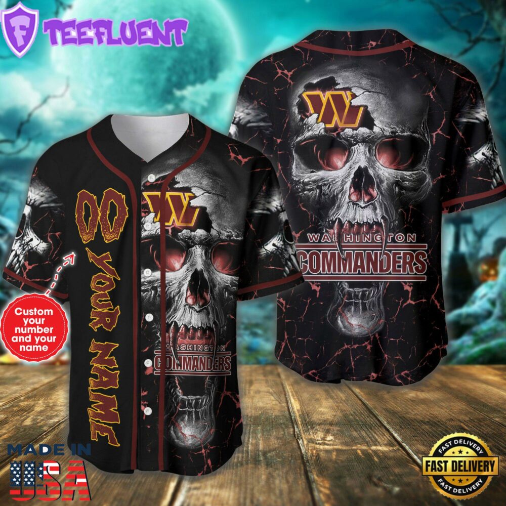 Washington Commanders NFL 3D Personalized Baseball Jersey Shirt For Fans