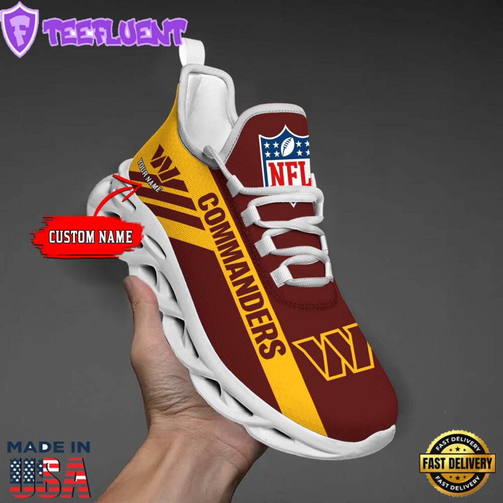 Washington Commanders NFL Clunky Max Soul Shoes Personaliz