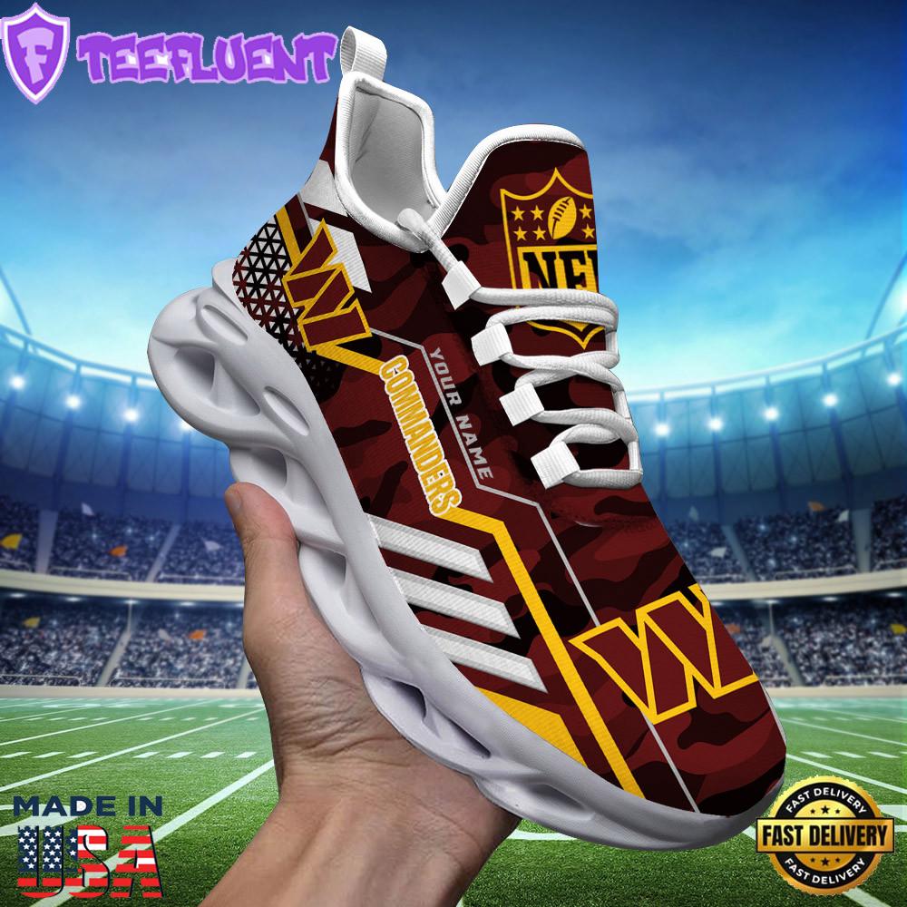 Washington Commanders NFL Clunky Max Soul Shoes Personalized
