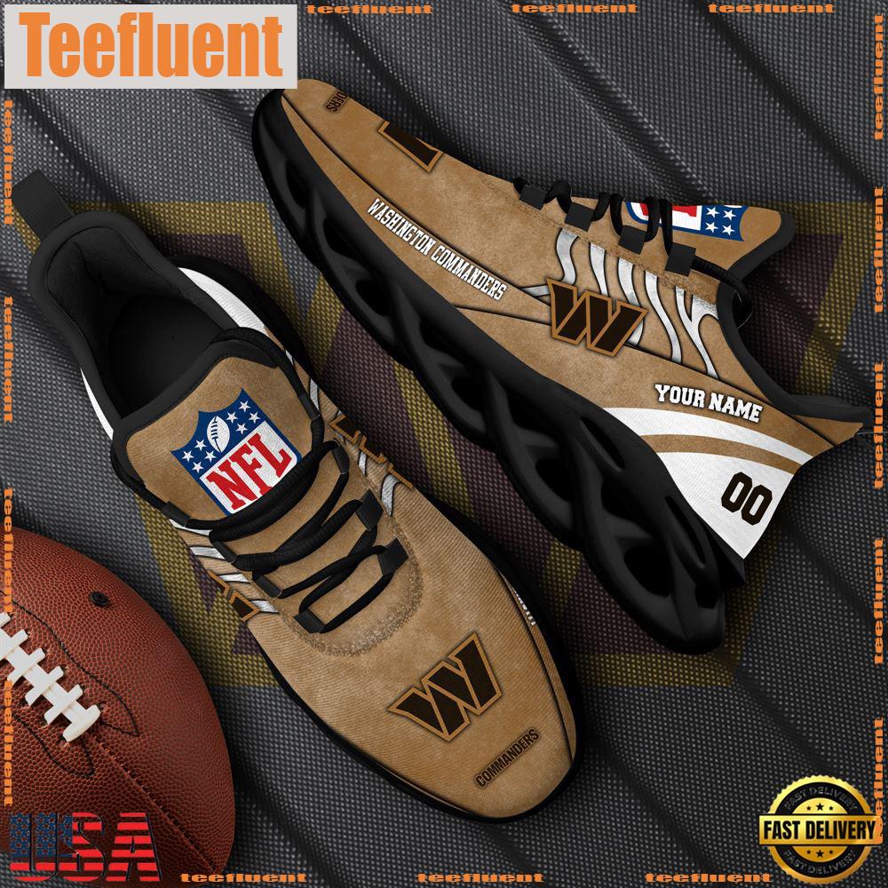 Washington Commanders NFL Clunky Shoes For Fans Custom Name And Number