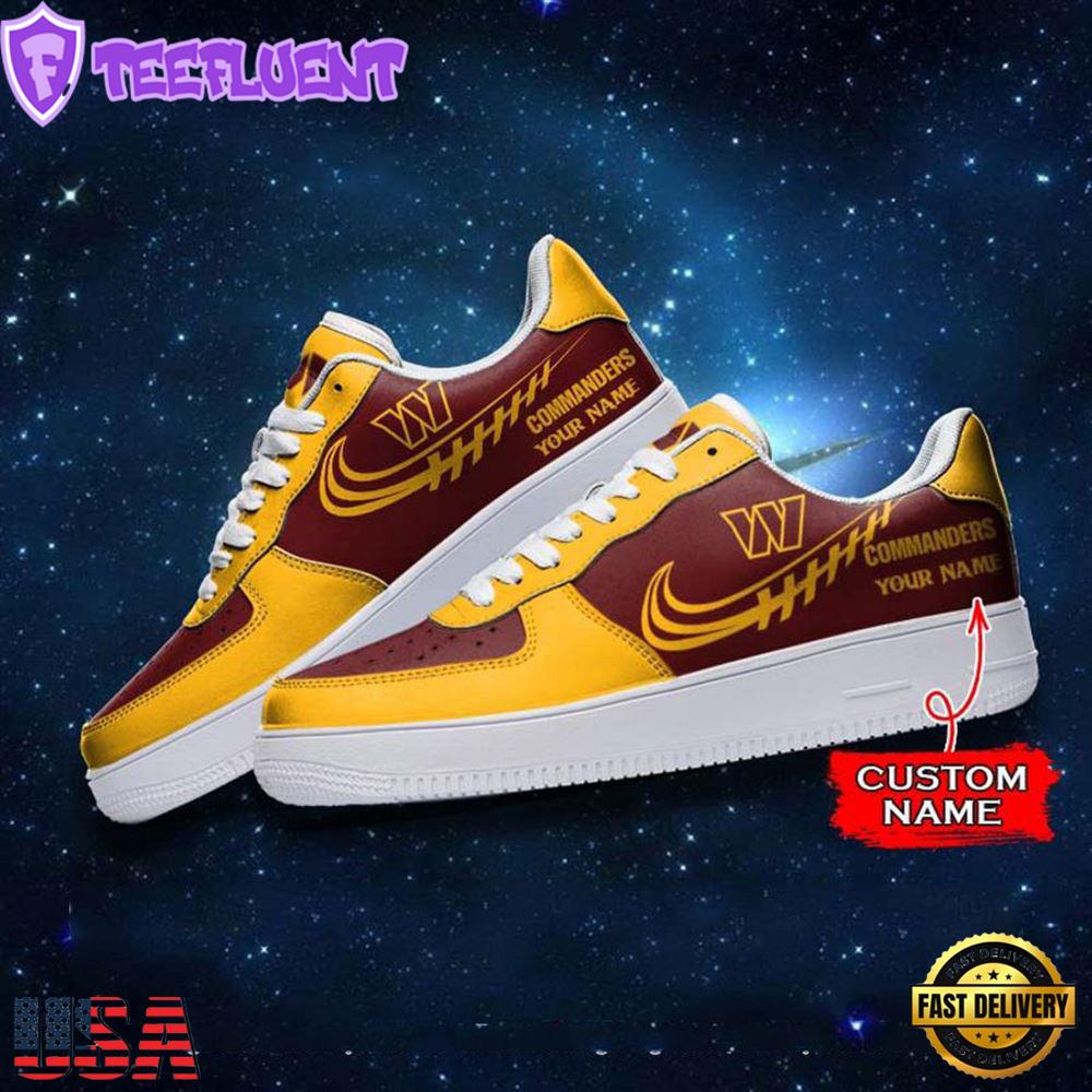 Washington Commanders NFL Personalized Air Force Sneaker