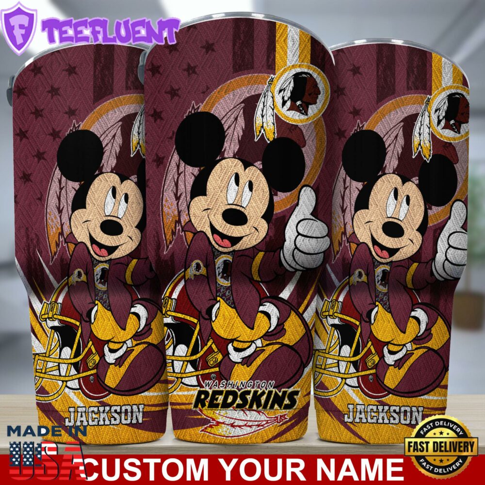 Washington Redskins NFL-Custom Tumbler Mickey Mouse For You