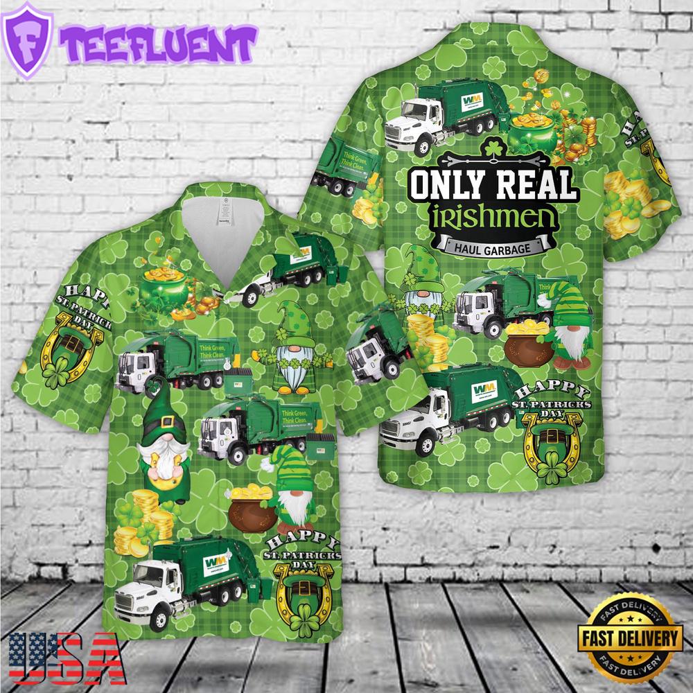 Waste Management St. Patrick's Day Hawaiian Shirt