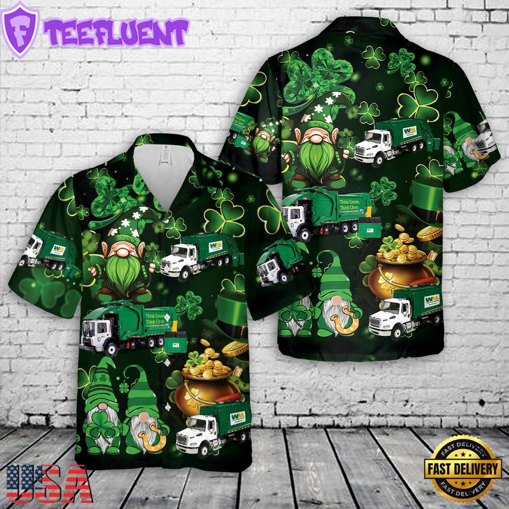 Waste Management, St Patrick's Day Hawaiian Shirt