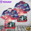 Waste Pro Mack MRU, 4th Of July Hawaiian Shirt