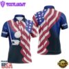 Watercolor D American Flag Golf Polos Th Of July Golfer Gifts, Patriotic Golf Tops