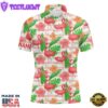 Watercolor Tropical Pink Flamingo Golf Mens Polo Shirt Customized