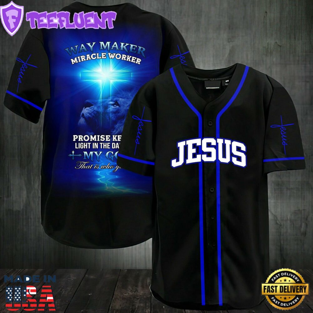 Way Maker Miracle Worker Baseball Jersey Shirt For Men and Women