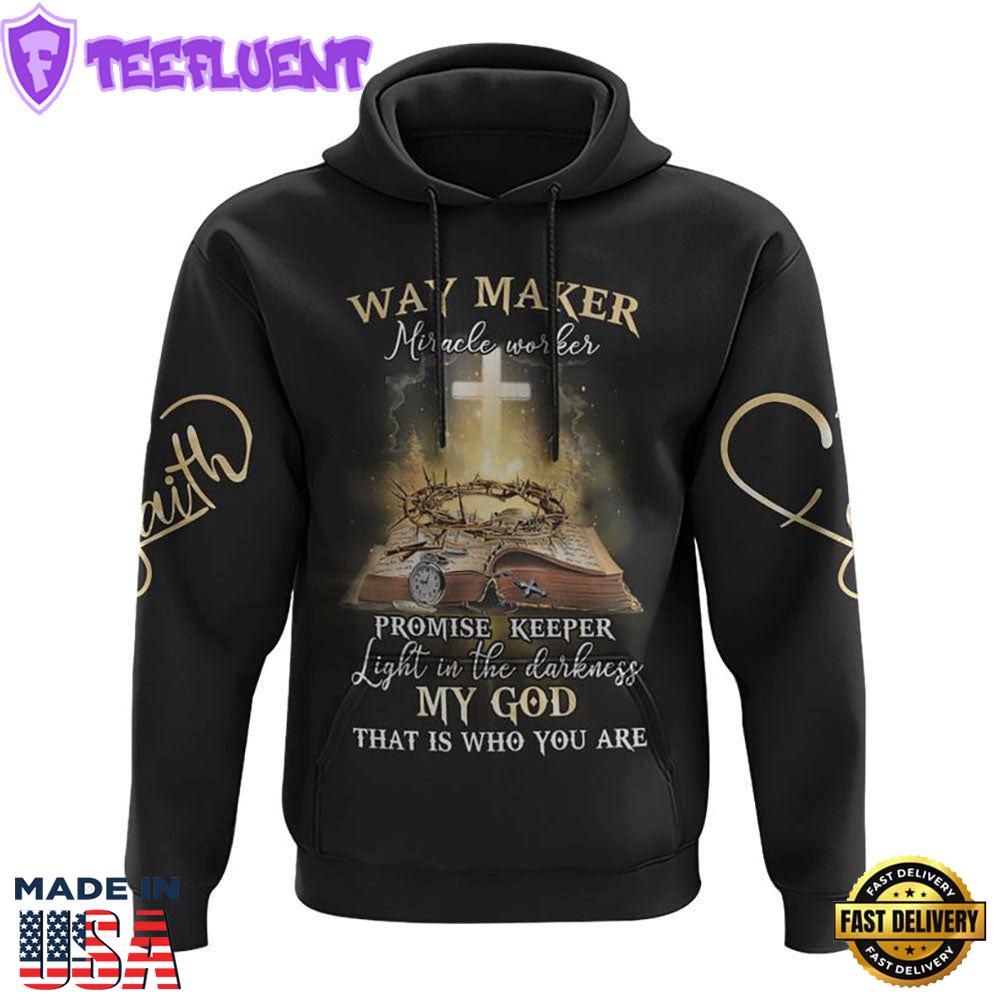 Way Maker Miracle Worker Bible 3D Hoodie