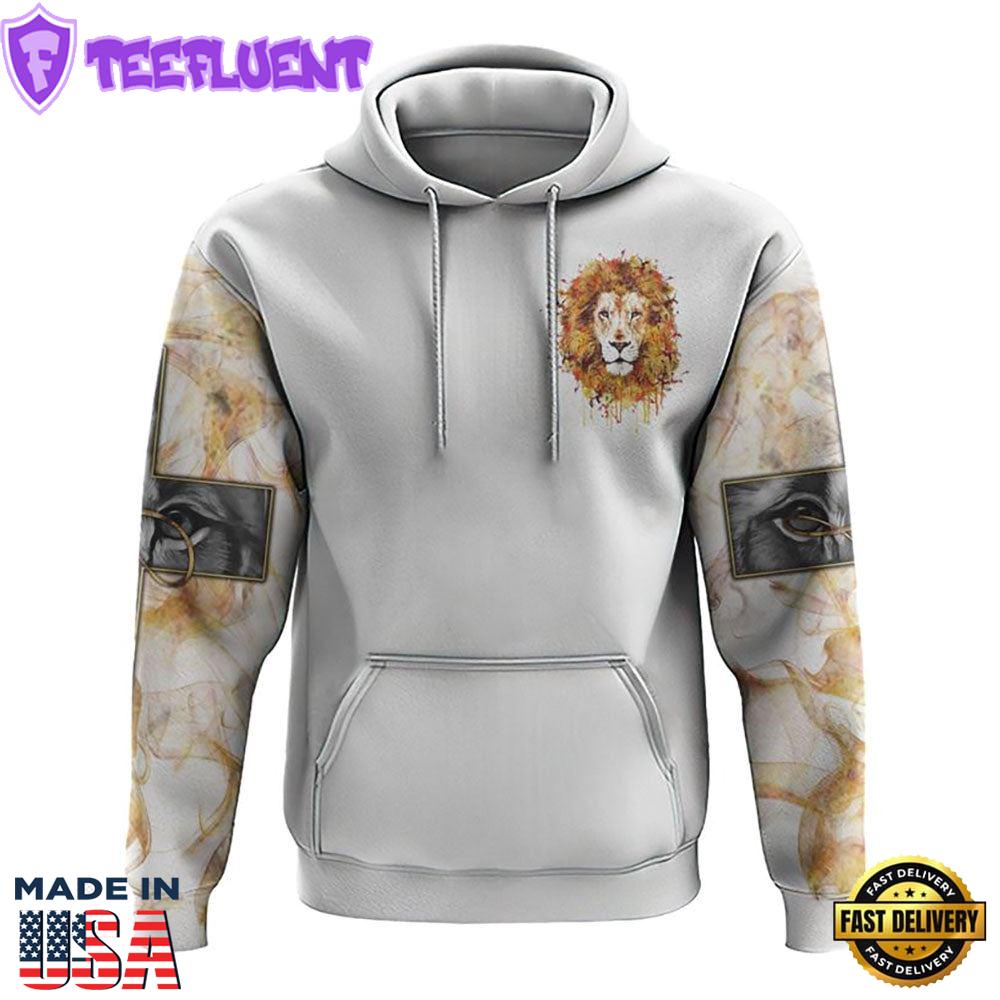 Way Maker Miracle Worker Half Lion Smoke 3D Hoodie