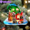 Weimaraner With Rudolph's House Christmas Ornament, Gift For Christmas