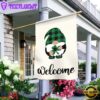 Welcome St. Patricks Day Gnomes House And Garden Flag Decor