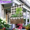 Welcome St. Patrick's Day Green Truck House And Garden Flag Decor