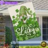 Welcome St. Patricks Day Lucky Gnome Saint House And Garden Flag Decor