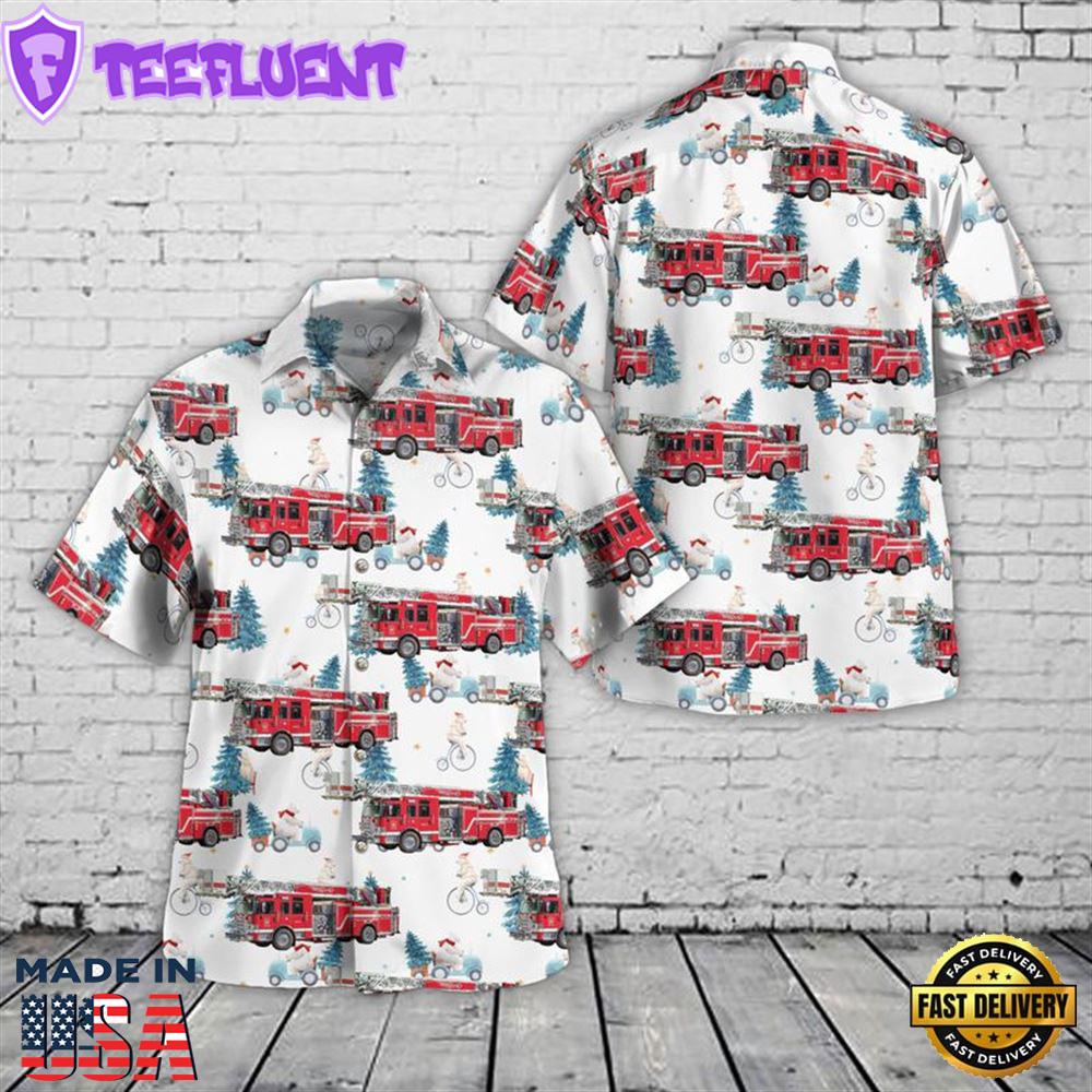 Welland, Ontario, Welland Fire & Emergency Services Christmas Hawaiian Shirt