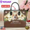 Welsh Corgi Dog Are Not Our Whole Life But They Make Our Lives Whole Leather Handbag