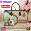 Welsh Corgi Dog Duccy Dog Lover Leather Handbag