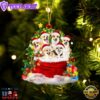 Welsh Corgi Dogs In A Gift Bag Christmas Ornament, Gift For Christmas