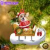Welsh Corgi Merry Christmas Ornament, Gift For Christmas