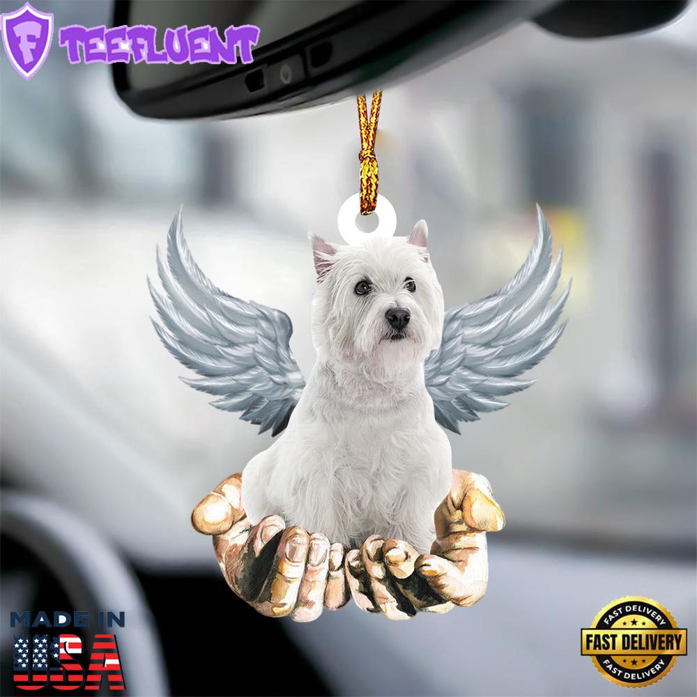 West Highland White Terrier Angel Dog Memorial Ornament, Gift For Christmas