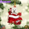 West Highland White Terrier In Gift Bag Christmas Ornament, Gift For Christmas