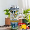 West Virginia Mountaineers NCAA Mickey Mouse Glitter Custom Stanley Quencher 40oz Stainless Steel Tumbler With Handle