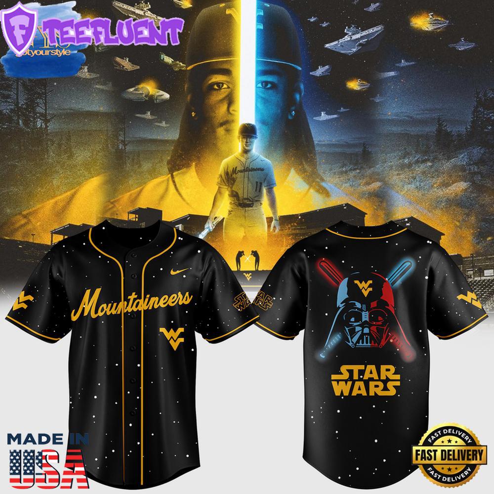 West Virginia Mountaineers Star Wars Limited Edition Baseball Jersey