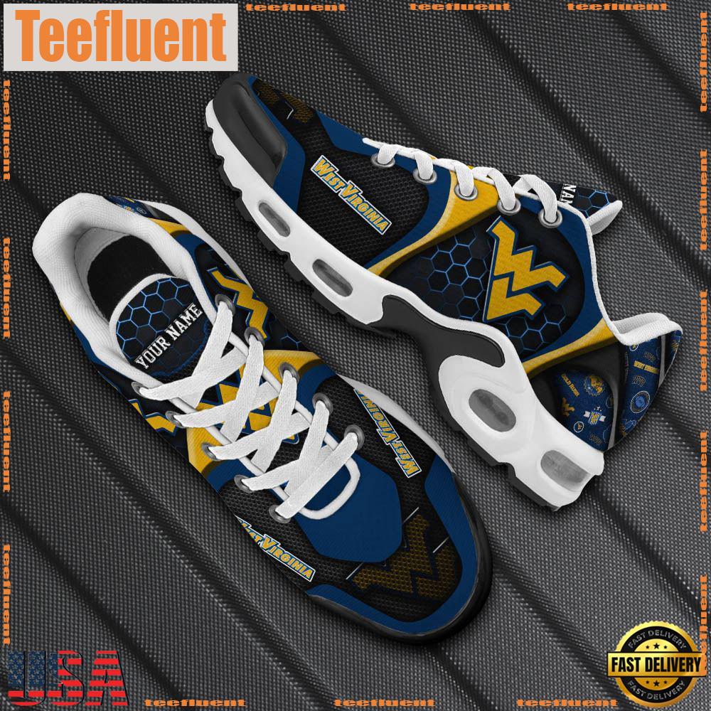 West Virginia Mountaineers Tn Shoes Personalized Your Name, Football Team Shoes