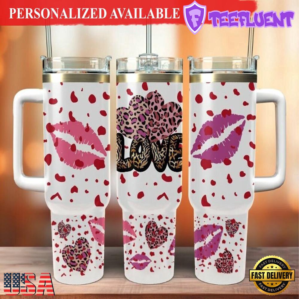 Western Heart40oz tumbler wrap valentines day - 40oz Tumbler with Handle