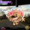Wheaten Terrier Sleeping In The Seashell Ornament, Gift For Christmas