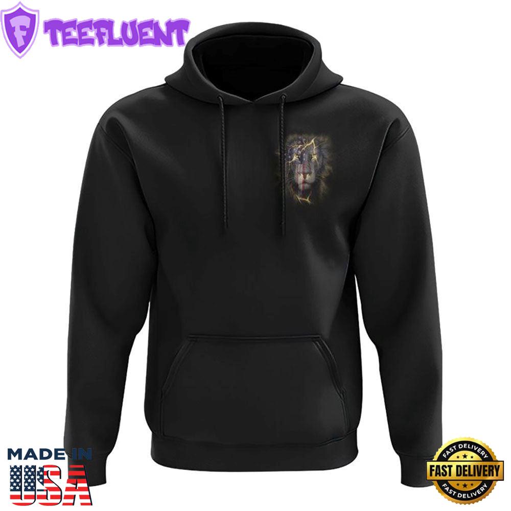 When Man Listens God Speaks Lion Flag 3D Hoodie