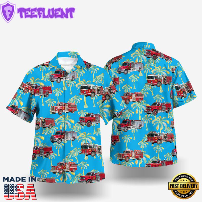 White Creek Washington County New York White Creek Fire Department Hawaiian Shirt