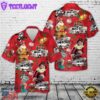 White Fire Truck Christmas Hawaiian Shirt