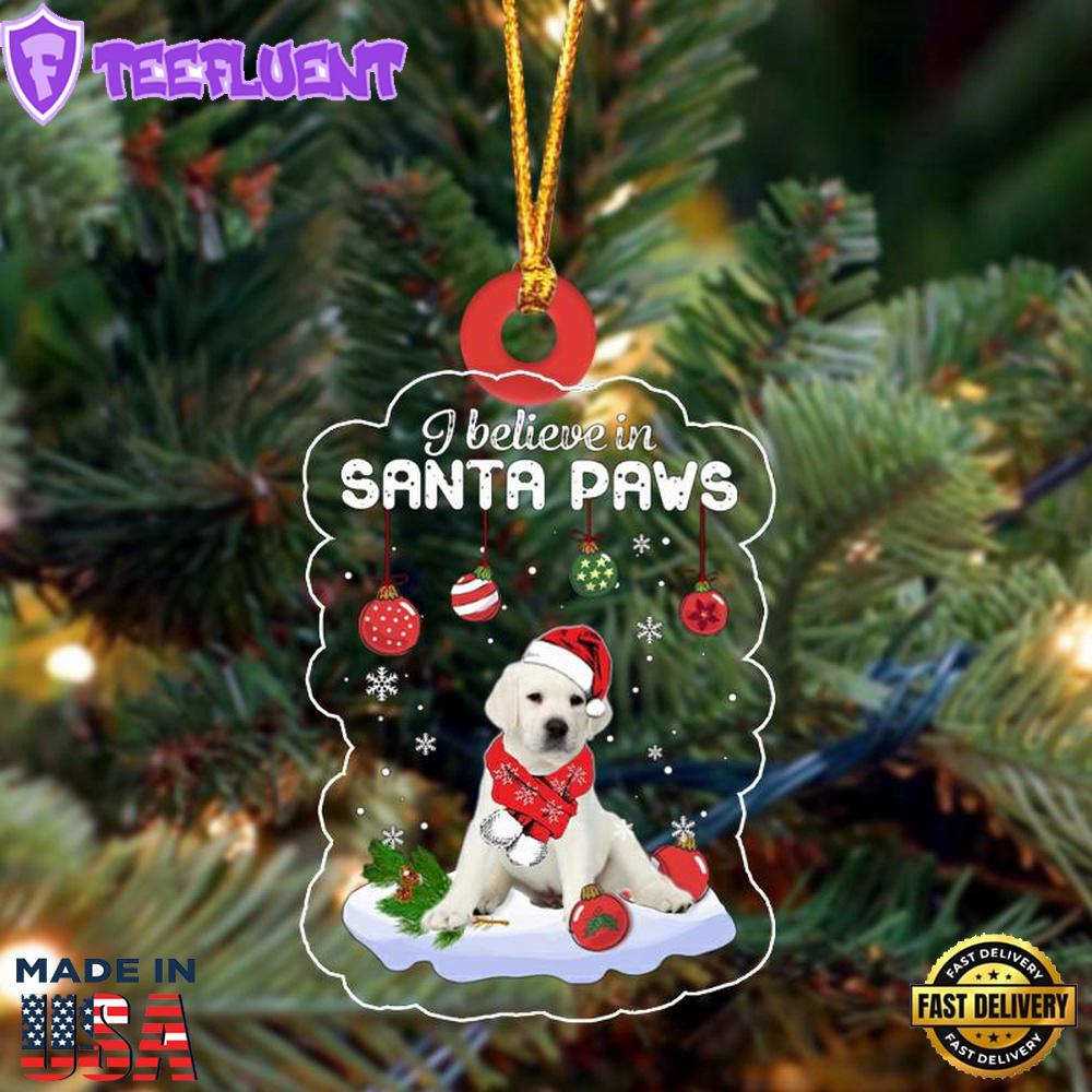 White Labrador Christmas Ornament, Gift For Christmas