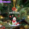 White Pomeranian Christmas Ornament, Gift For Christmas