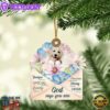 White-Golden-Retriever God Says You Ornament, Gift For Christmas