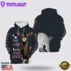 Who Loves Goat Just A Girl Christmas Trees All Over Print 3D Hoodie